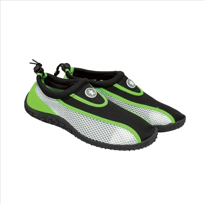 Chaussures Aquatiques Océan Noir-Blanc-Vert Taille 39 Abysstar 50090