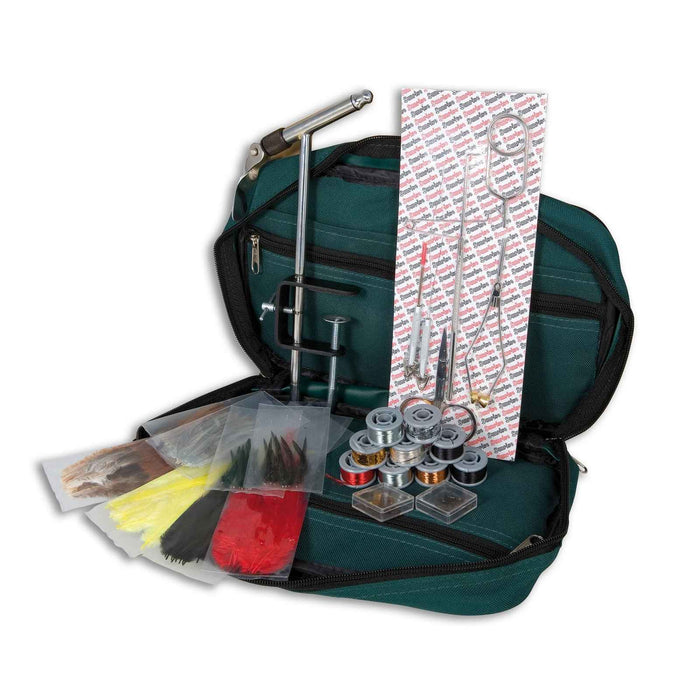 Kit di costruzione mosche con strumenti e parti in borsa di stoffa Lineaeffe 5030012