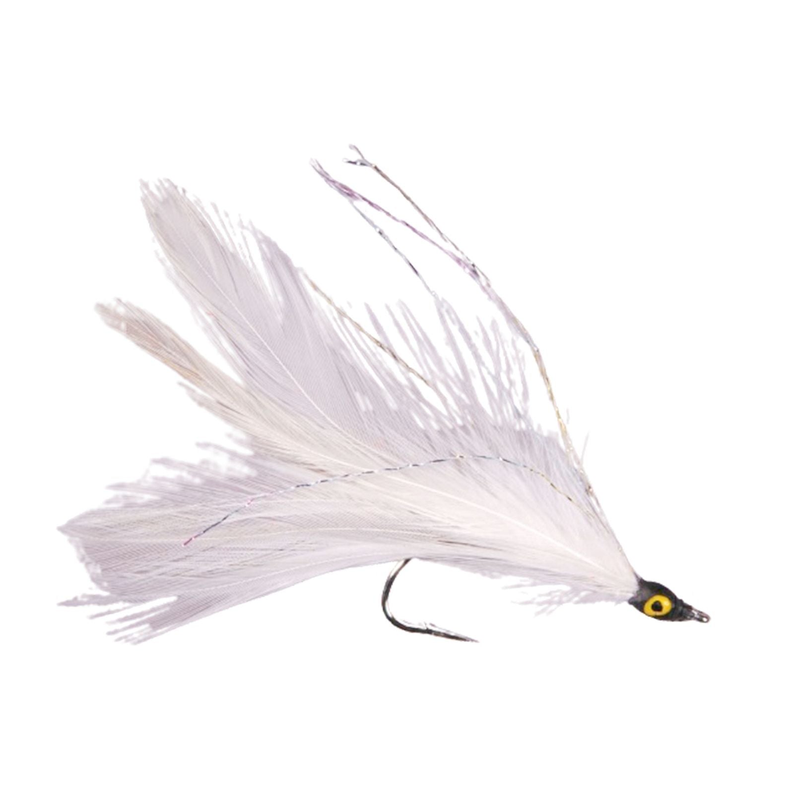 feather hook fishing Lineaeffe Amo Con Piuma White