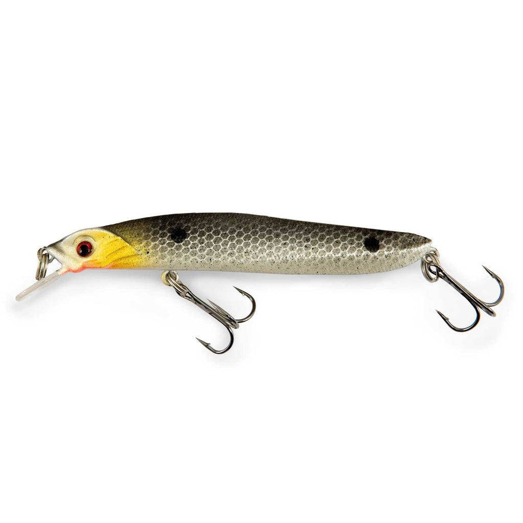Minnow Total Flotante Plateado Puntos Negros 8g 10cm Lineaeffe 5381100
