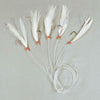 Rigs di Pesca 5 Ganci e Piuma Bianca Dimensione 2 Lineaeffe 5642402