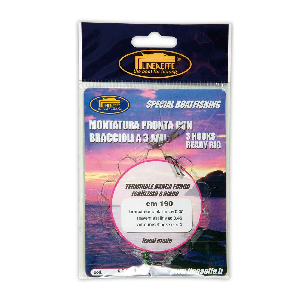 3 Hooks Terminal For Deep And Boat Fishing Hook Size 2 Lineaeffe 56454 MOVESEA COM 3 Hooks Terminal For Deep And Boat Fishing Hook Size 2 Lineaeffe 56454 MOVESEA COM
