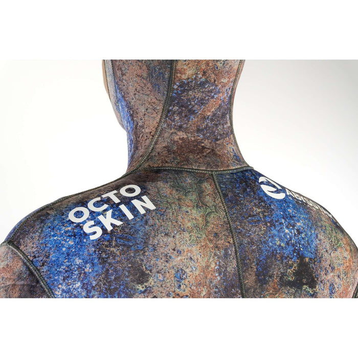Spearfishing Full Wetsuit Octoskin Man 3mm Camo-Brown-Blue XL Abysstar 59038