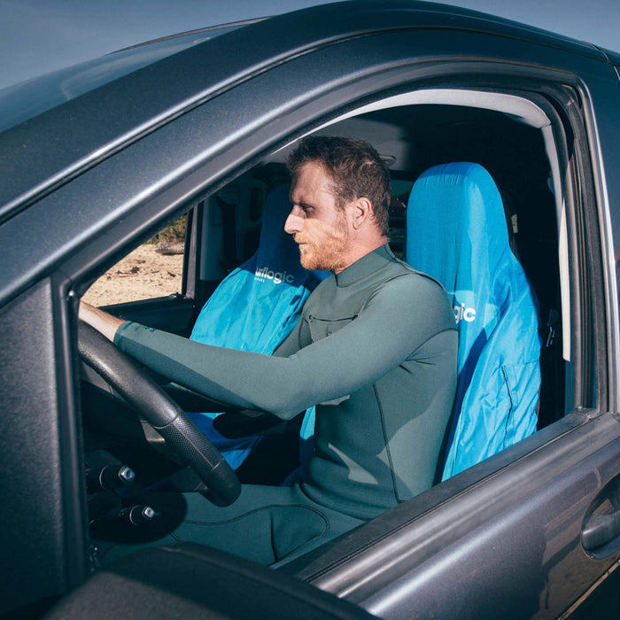 Waterproof Car Seat Cover Single Cyan Surflogic 59118