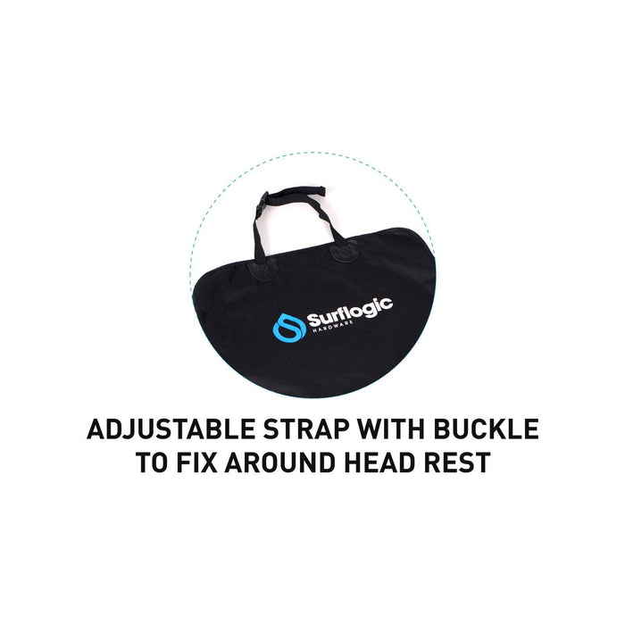 Waterproof Car Seat Cover Triple Universal Black Surflogic 59126