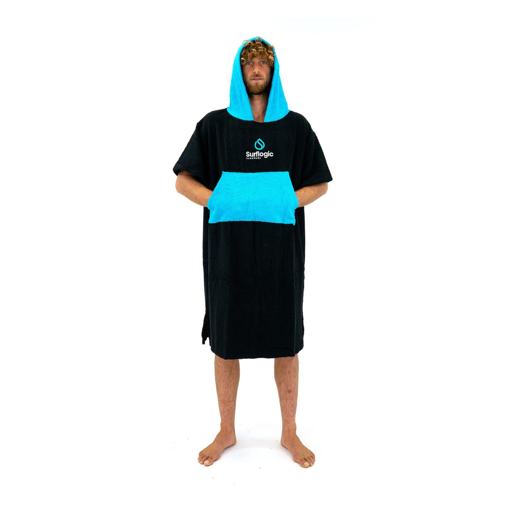 Poncho Black-Cyan Surflogic 59802