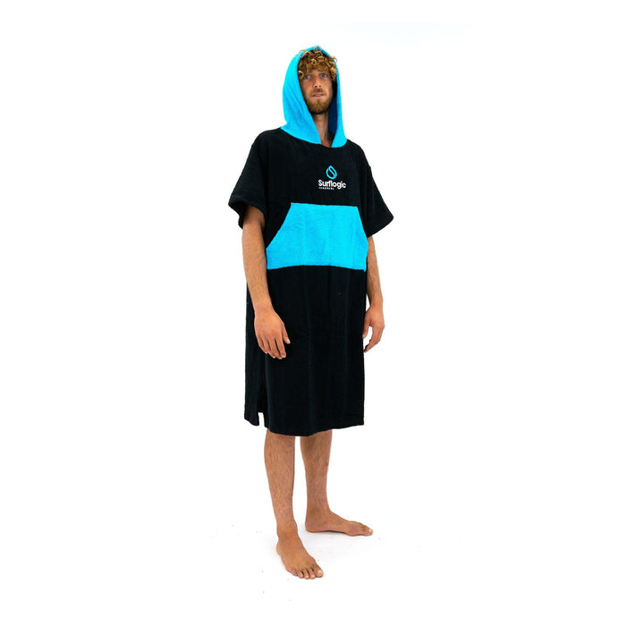 Poncho Black-Cyan Surflogic 59802
