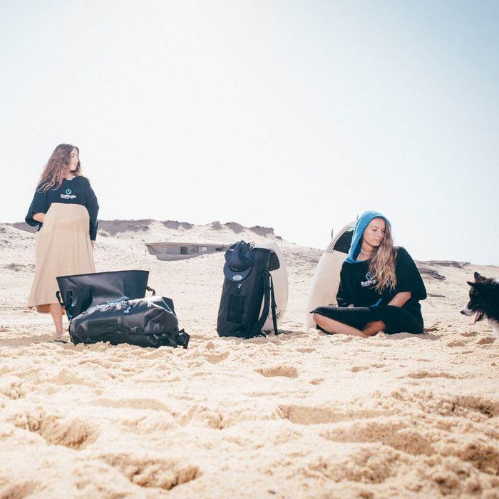 Poncho Black-Cyan Surflogic 59802