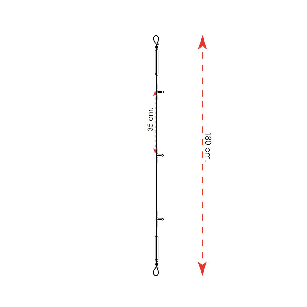 Armadura de surfcasting de competencia con giratorios Expert Predator 60020
