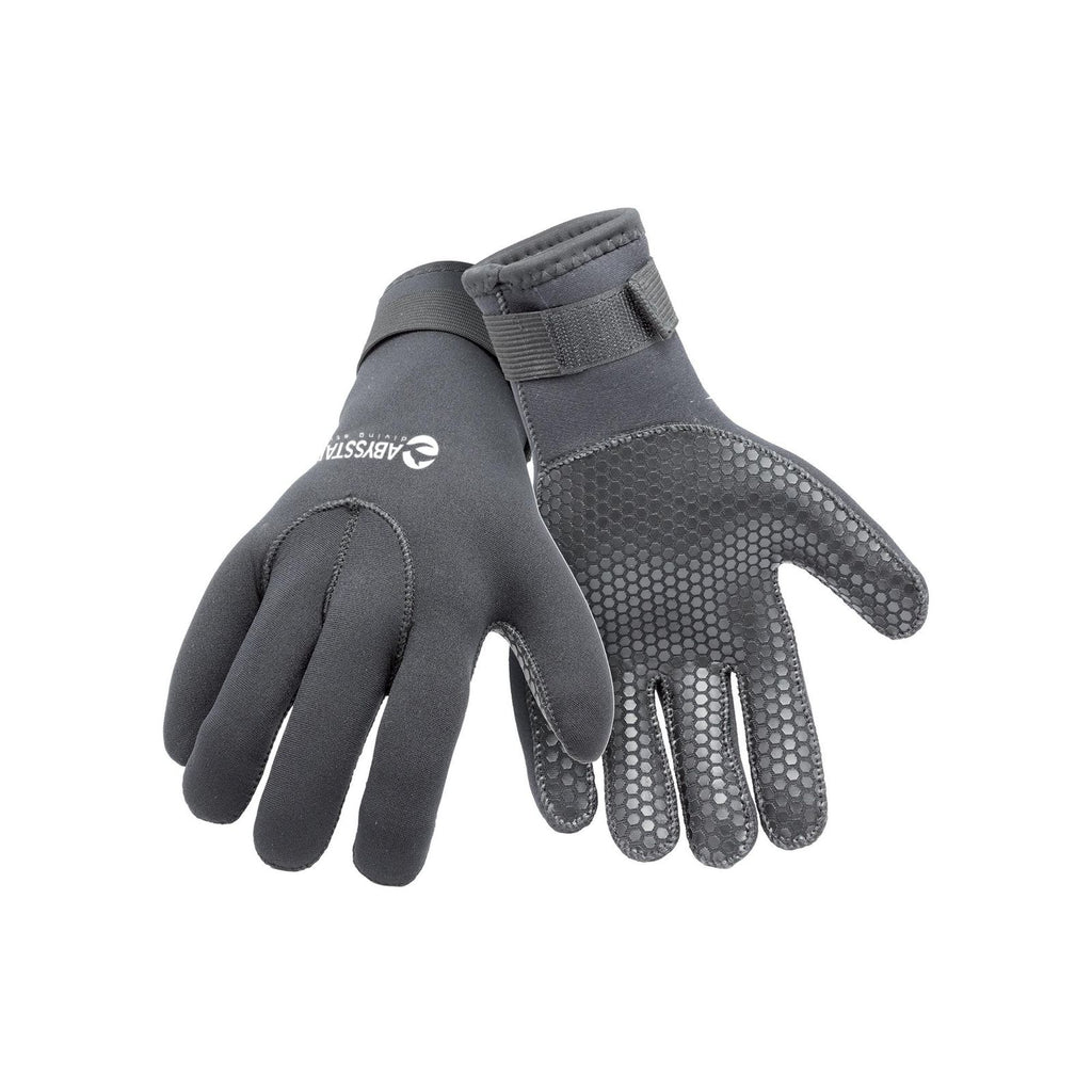 Guanti da immersione neoprene interno nylon 5mm neri XS Abysstar 60220