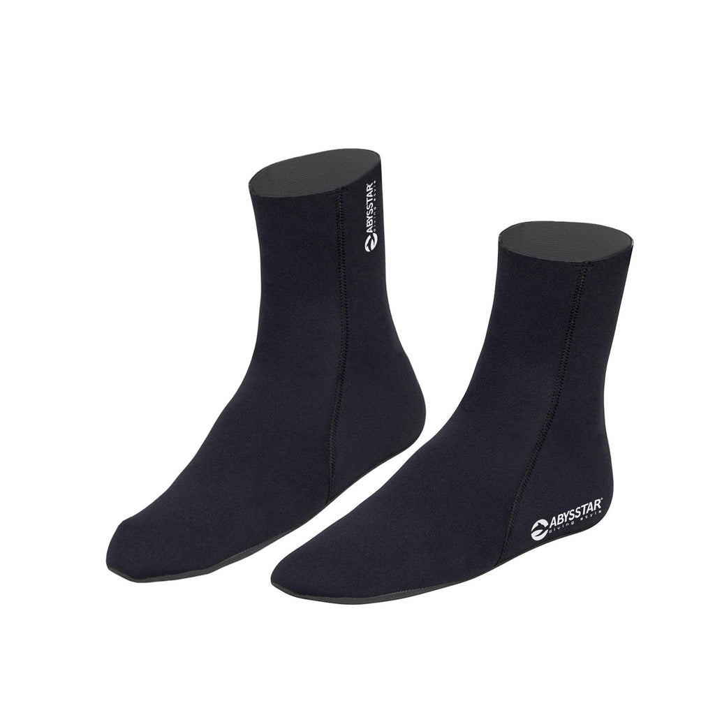 Calcetines de Buceo Estándar Neopreno 3mm Negro S Abysstar 60261