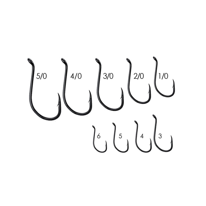 Fishing Curved Hooks MS4310 Carbon Steel Black-Nickel №4 20pcs Expert Predator 60657