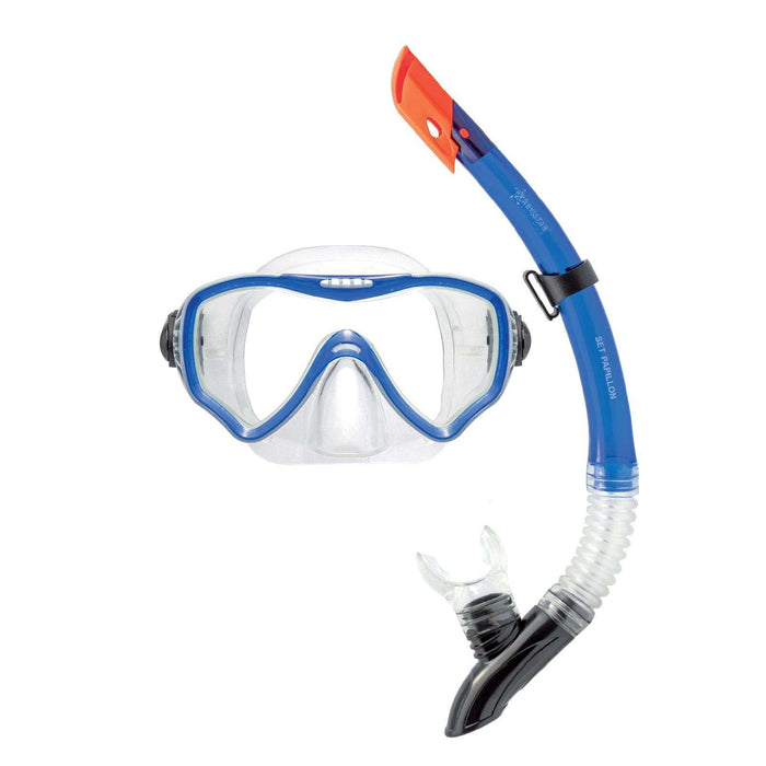 Kit de Snorkel Papillon Clara-Azul Abysstar 62944BL