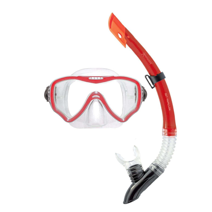Kit de Snorkel Papillon Clara-Roja Abysstar 62944RD