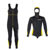 Diving Full Wetsuit Pacific Color Front Zip Man 5mm Black-Yellow L Abysstar 63022