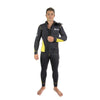 Traje de Neopreno Completo Pacific Color Con Cierre Frontal Hombre 5mm Negro-Amarillo XXXL Abysstar 63025