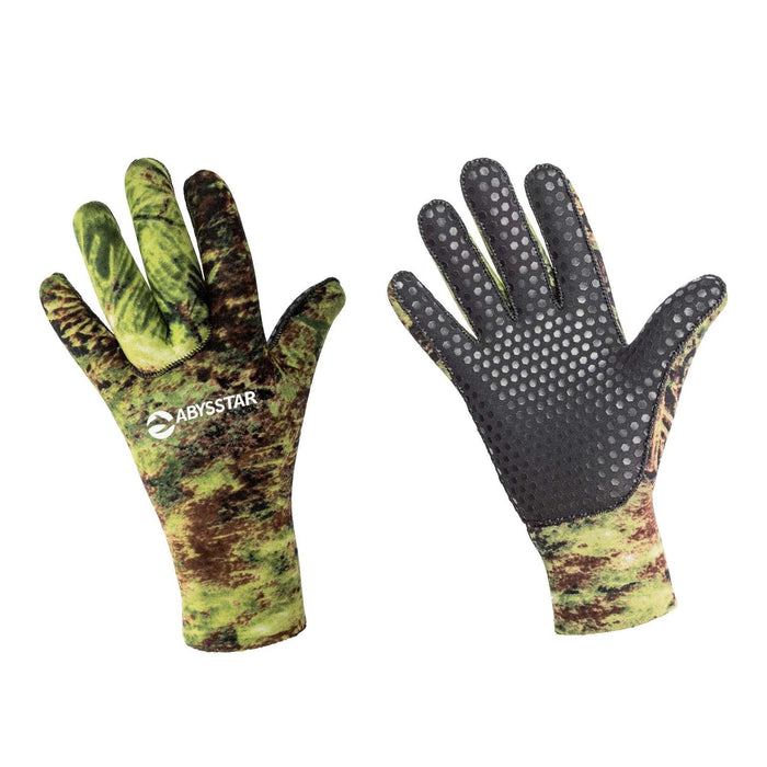 Spearfishing Gloves Mimetico Evo 3mm Camo-Green XL Abysstar 68053