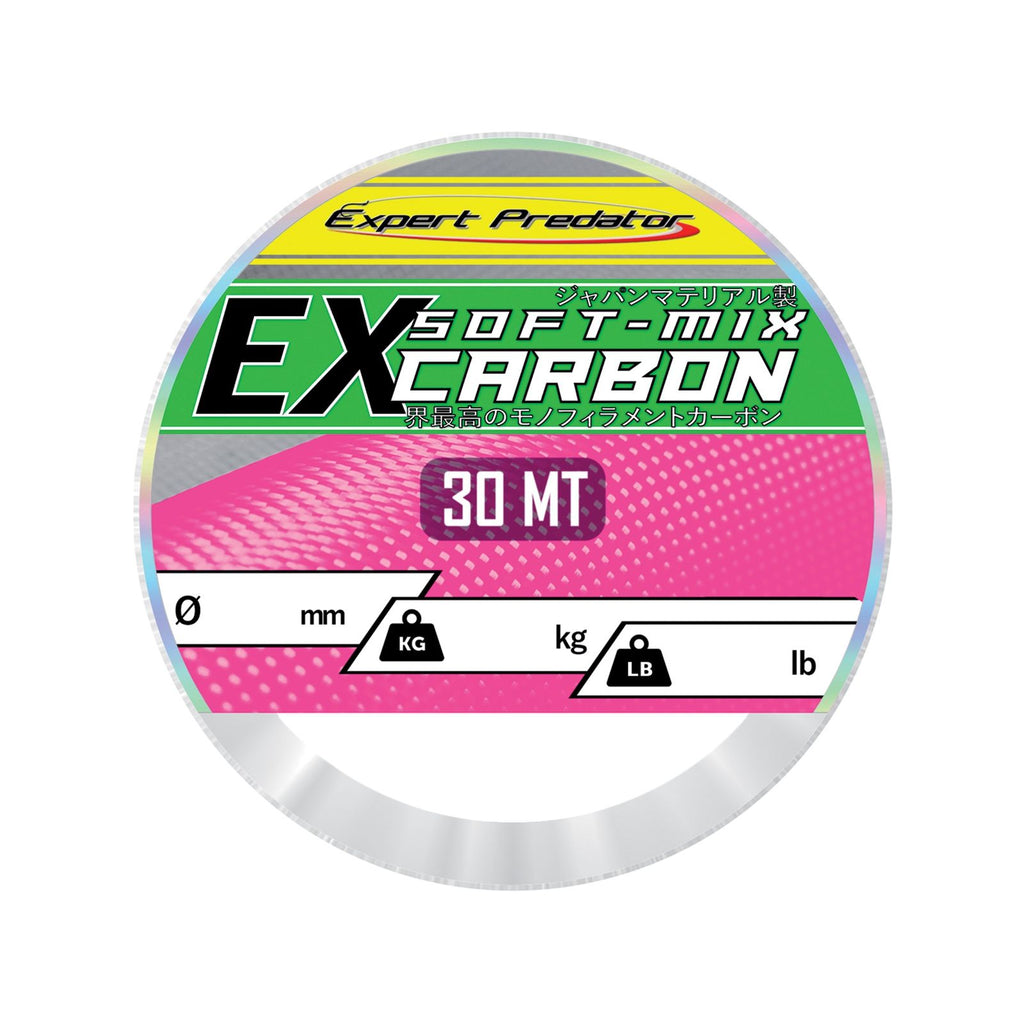 Línea recubierta de nylon Ex Soft-Mix Carbon 30m 49kg 0,86mm Expert Predator 68819