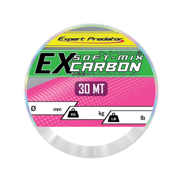 Línea recubierta de nylon Ex Soft-Mix Carbon 30m 49kg 0,86mm Expert Predator 68819