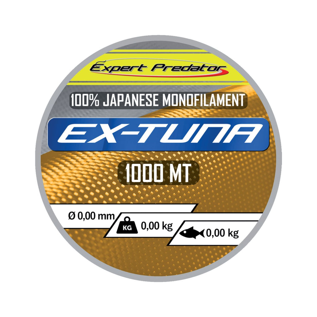 Fil de monofilament Ex-Tuna 1000m 38,1kg 0,80mm Expert Predator 69033