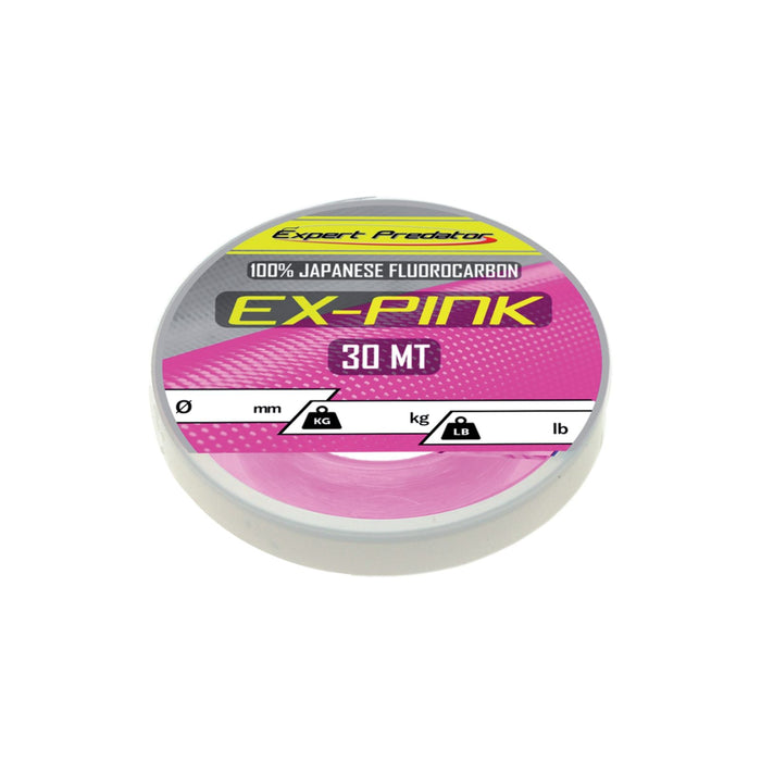 Fil fluorocarbone Ex-Pink 30m 23,6kg 0,60mm Expert Predator 69053