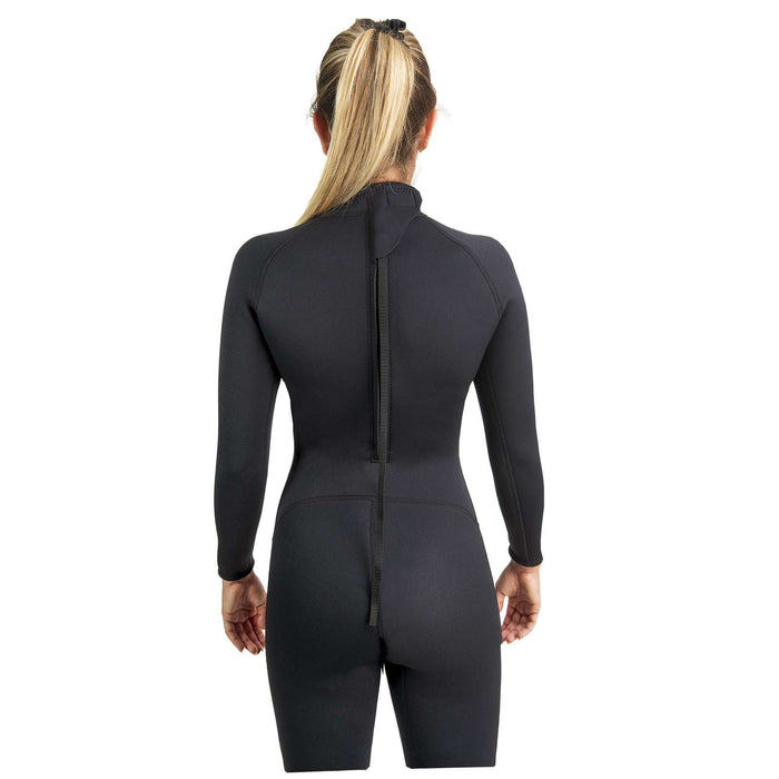 Traje de Buceo Corto de Neopreno Sidney Mujer 2,5mm Negro-Gris-Rojo M Abysstar 69282