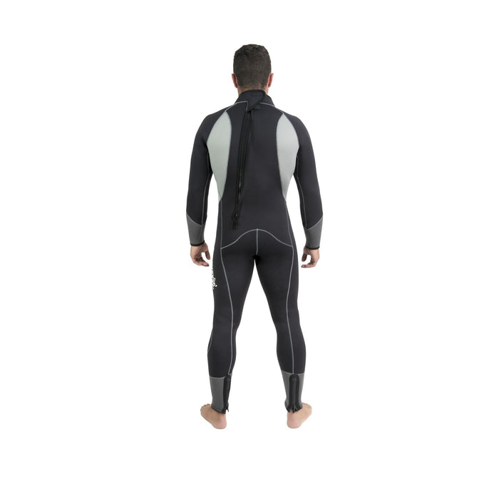 Traje de Buceo Completo Melbourne Hombre 5mm Negro-Gris S Abysstar 69290