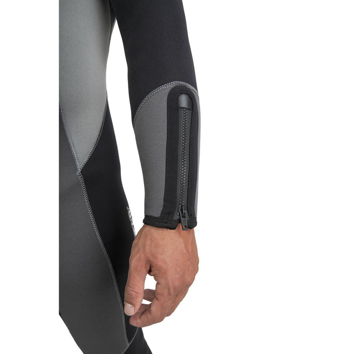 Traje de Buceo Completo Melbourne Hombre 5mm Negro-Gris M Abysstar 69291