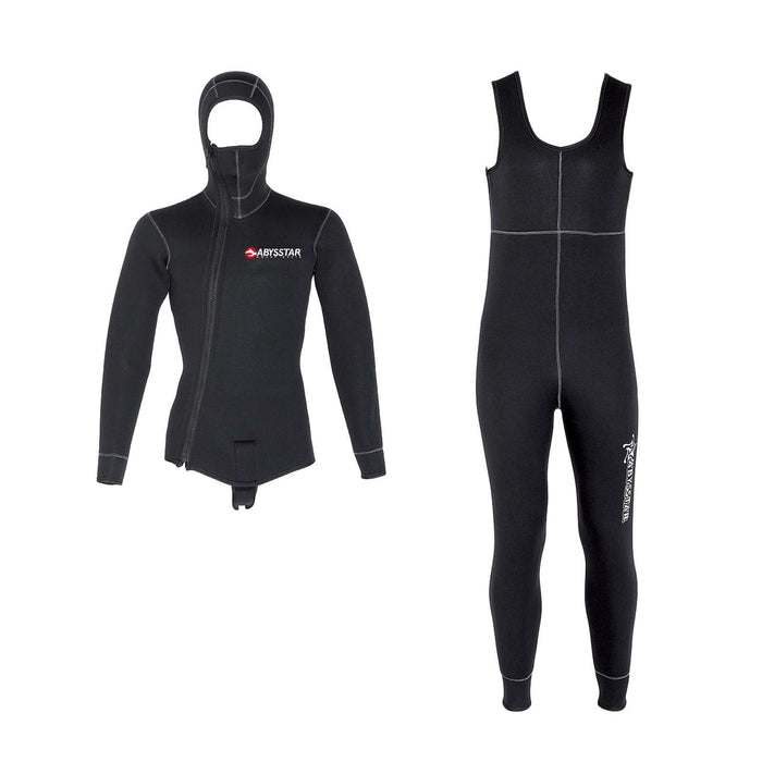 Traje de Buceo Completo Pacific Supreme Con Cremallera Delantera Hombre 3mm Negro XXL Abysstar 69439