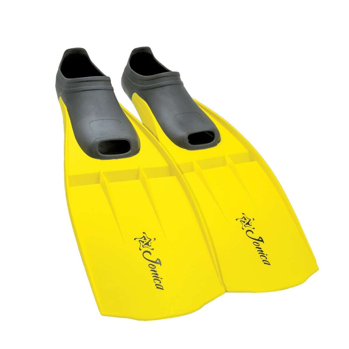 Palmes de snorkelling Jonica Enfants Jaune Taille 35-36 Abysstar 69481YL