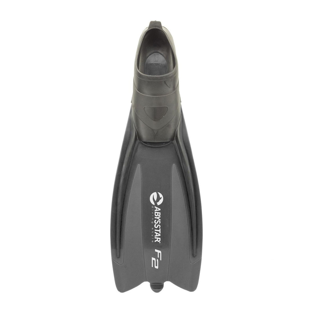 Snorkeling Fins F2 Black 42-43 Abysstar 69487BK