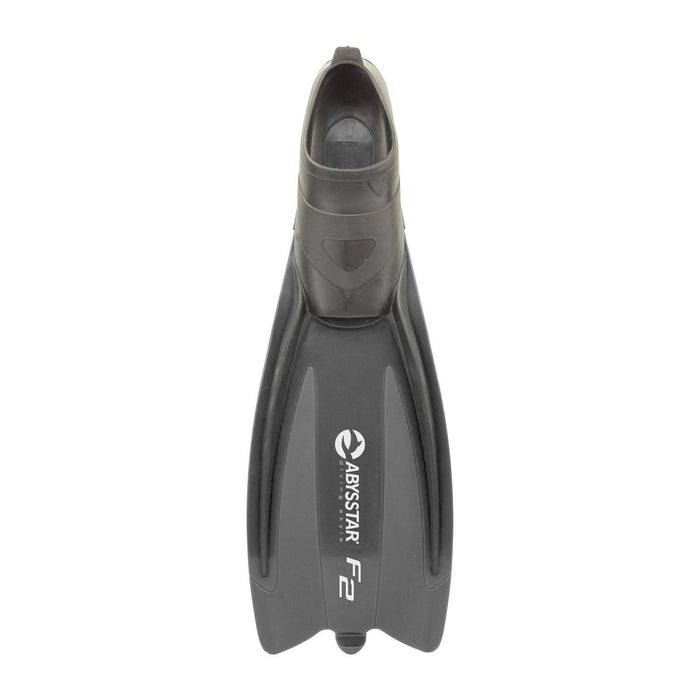 Snorkeling Fins F2 Black 42-43 Abysstar 69487BK