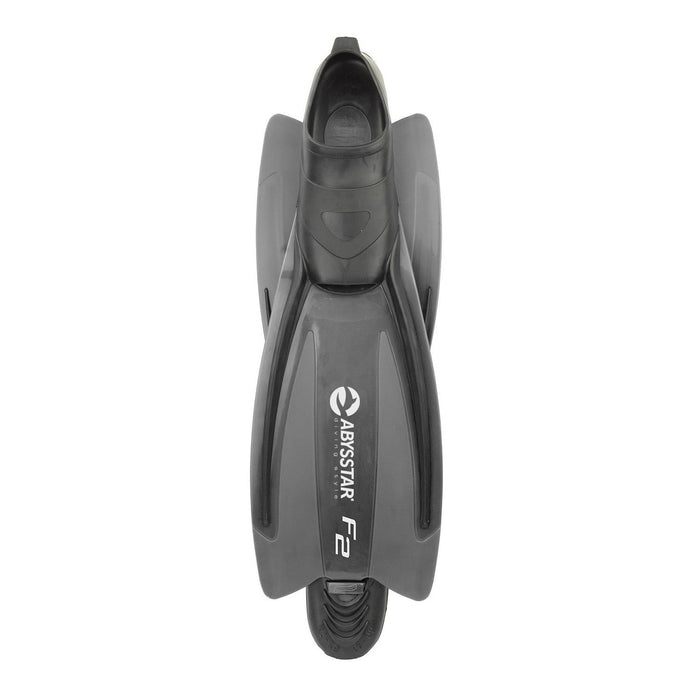 Snorkeling Fins F2 Black 42-43 Abysstar 69487BK