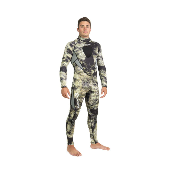 Spearfishing Full Wetsuit Sidney Man 2,5mm Camo-Green-Beige S Abysstar 69740