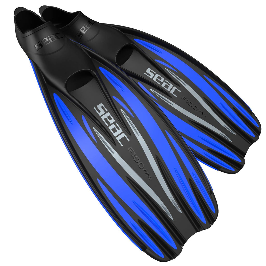 Aletines de Buceo F100 Pro Azul Talla 44-45 Seac 71-1B-44-45