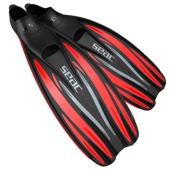 Aletas de buceo F100 Pro Rojo Talla 44-45 Seac 71-1R-44-45