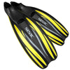 Aletas de buceo F100 Pro Amarilla Talla 38-39 Seac 71-1Y-38-39
