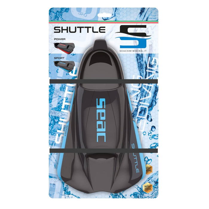 Aletas de natación Shuttle Sport Negro-Azul Talla 38-39 Seac 71-48NAZ-38-39