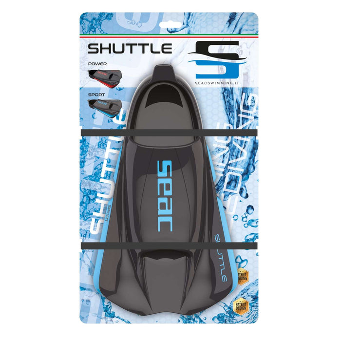 Aletas de natación Shuttle Sport Negro-Azul Talla 43-44 Seac 71-48NAZ-43-44
