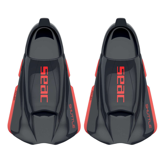Aletas de natación Shuttle Power Negro-Rojo Talla 43-44 Seac 71-49NR-43-44