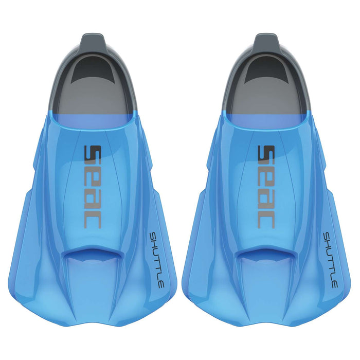 Aletas de natación Shuttle Flex Azul Claro-Gris Talla 45-46 Seac 71-51AZG-45-46