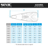Aletas de Snorkel Azzurra Azul Claro 44-45 Seac 71-54AZ-44-45