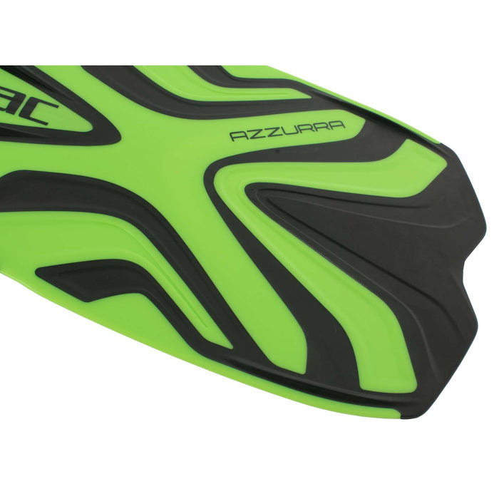 Schnorchelflossen Azzurra Kinder Limettengrün 32-33 Seac 71-54L-32-33