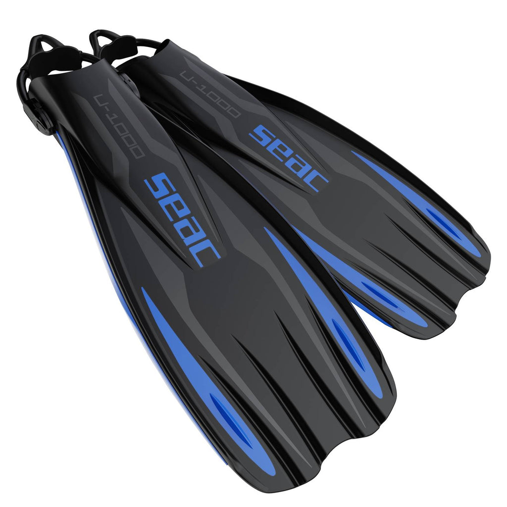 Aletas de buceo U-1000 Azul M-L ~ 40-42 Seac 71-55B-M-L