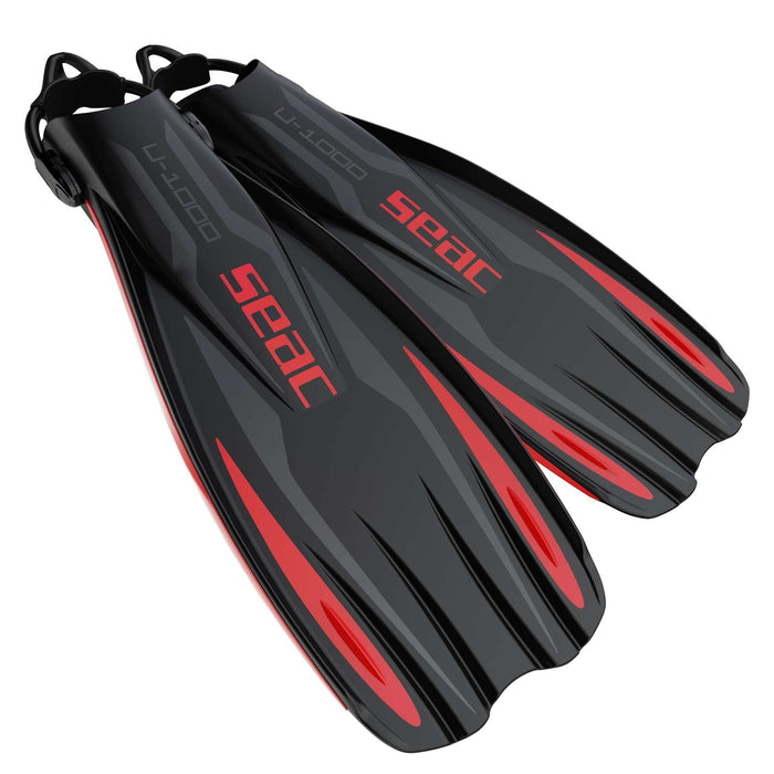 Diving Fins U-1000 Red XS-S ~ 34-36 Seac 71-55R-XS-S