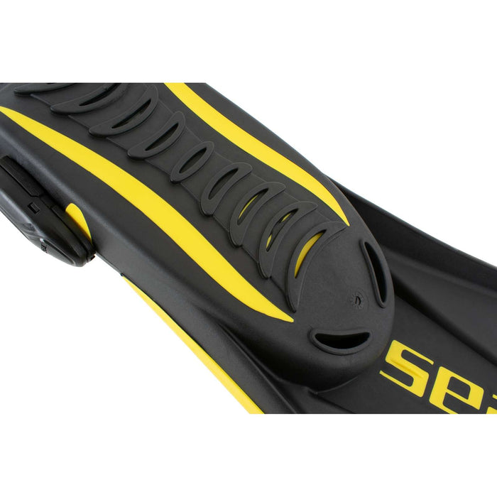 Diving Fins U-1000 Yellow L-XL ~ 43-45 Seac 71-55Y-L-XL