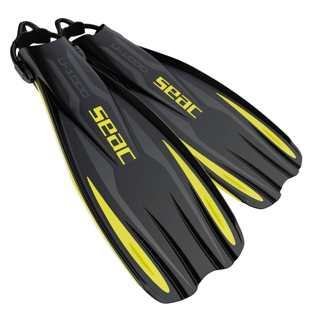 Aletas de buceo U-1000 Amarillas XL-XXL ~ 46-48 Seac 71-55Y-XL-XXL
