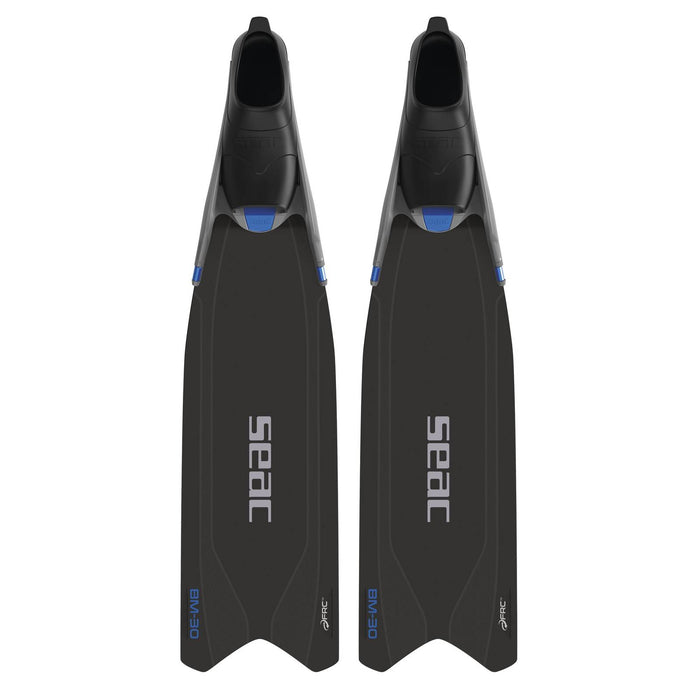 Palmes de freediving et de chasse sous-marine Bm30 Noir-Bleu 36-38 Seac 71-56N-36-38