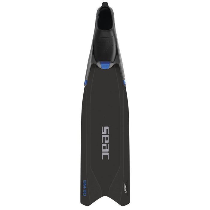 Palmes de freediving et de chasse sous-marine Bm30 Noir-Bleu 36-38 Seac 71-56N-36-38