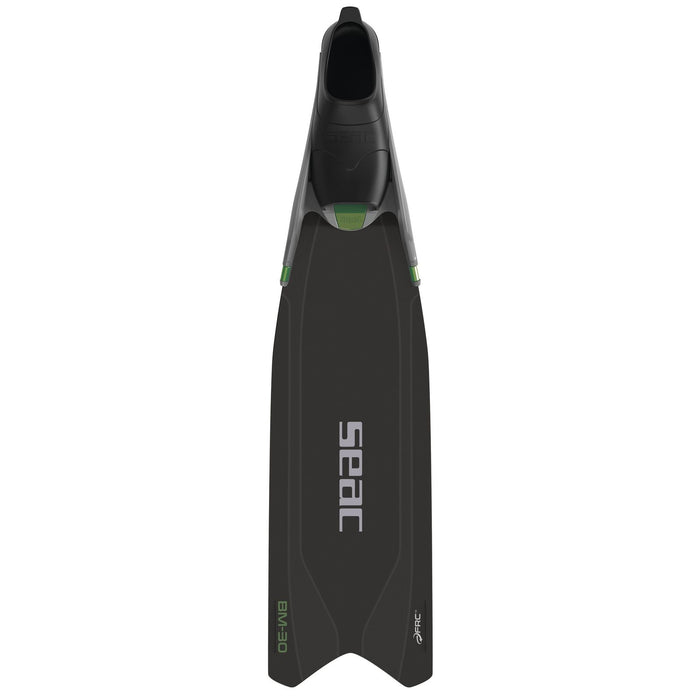 Freediving and Spearfishing Fins Bm30 Black-Green 35-36 Seac 71-56NV-35-36